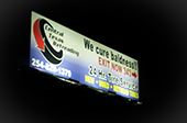 Using Ringdale Solar Controller - Solar ONLY 48ft x 12ft Billboard lit by 4 x 75 Watt ActiveLED Billboard Lights